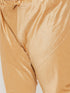 Vastramay Men's Plus Size Gold Zari Weaved Nehru Jacket With Kurta Pyjama set